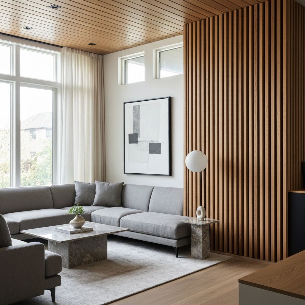 Panneau Mural Lattes Chene thumbnail 2